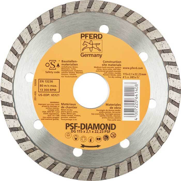 PFERD DIAMOND BLADE CONTINUOUS DG 100 X 1.9 X 16/20 PSF