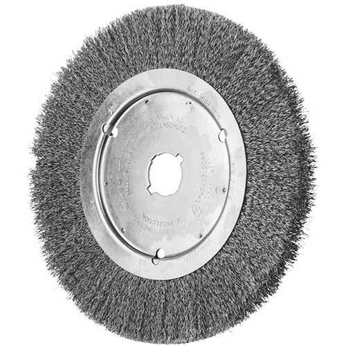 PFERD WHEEL BRUSH W/ARBOR HOLE CRIMPED STEEL RBU 25020/22.2 ST 0.25 SG