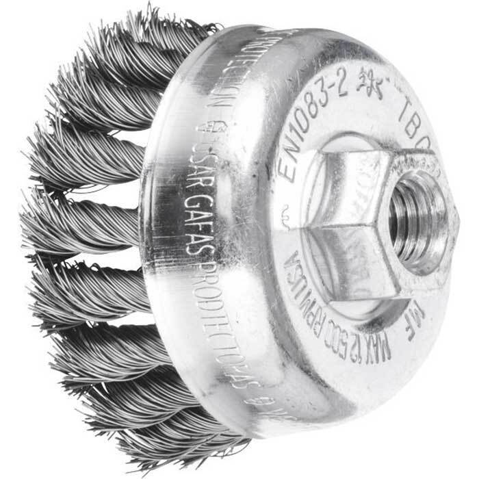 PFERD CUP TWIST KNOT STEEL WIRE SA-TBG 65/ M10X1.50 ST 0.35 SG
