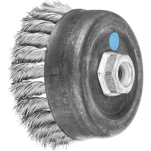 PFERD CUP TWIST KNOT STAINLESS STEEL WIRE BRUSH TBG 100/M14 INOX 0.35 SG