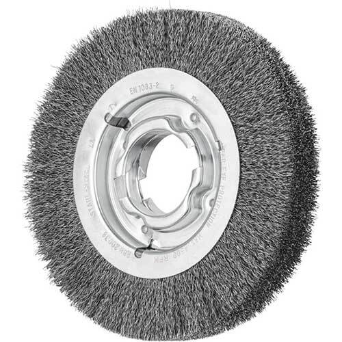 PFERD WHEEL BRUSH W/ARBOR HOLE CRIMPED STEEL RBU 20038/AK 32-2 ST 0.30 SG