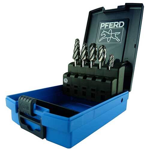 PFERD BURR SET 5 PIECE 1/4 ALU
