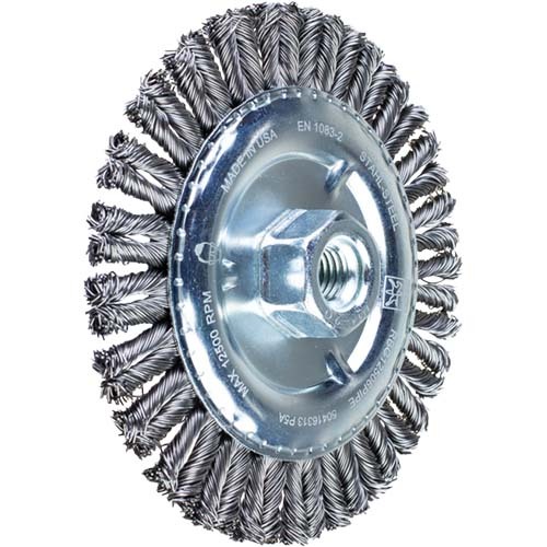PFERD PIPELINE BRUSH GENERAL PURPOSE - TWIST KNOT WIRE RBG 12506/22.2 STEEL