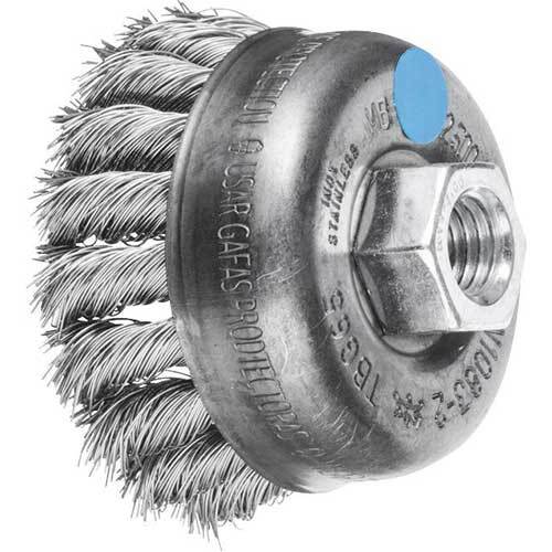 PFERD CUP TWIST KNOT STAINLESS STEEL WIRE BRUSH TBG 65/M14 INOX 0.35 SG