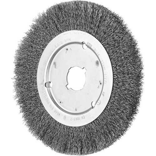 PFERD WHEEL BRUSH W/ARBOR HOLE CRIMPED STEEL RBU 20016/22.2 ST 0.25 SG