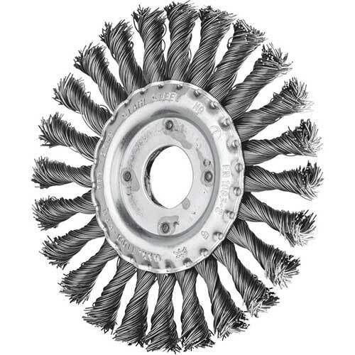 PFERD MOUNTED WHEEL TWIST KNOT STEEL WIRE BRUSH RBG 10012/M14 ST 0.50 SG