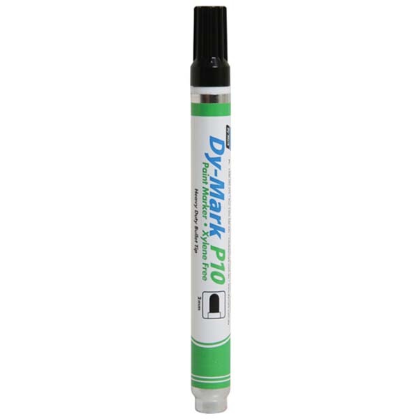 DY-MARK P10 PAINT MARKER BLACK (REV BULLET / CHISEL TIP 2 & 4MM)