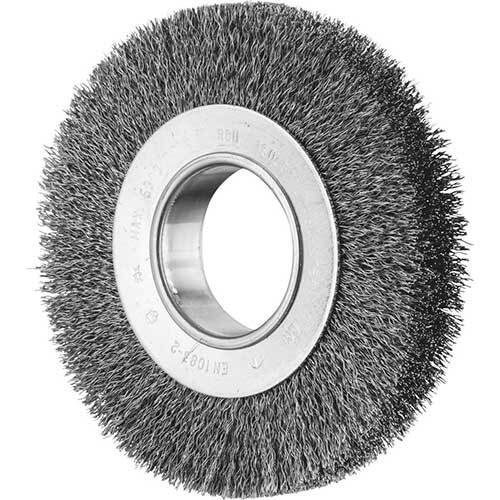PFERD WHEEL BRUSH W/ARBOR HOLE CRIMPED STEEL RBU 15025/AK32-2 ST 0.30 SG
