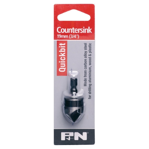 COUNTERSINK CR-V QUICKBIT ROSE HEAD 19MM (3/4&quot;) P&amp;N