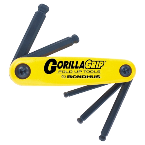 BONDHUS SET 5 BALL GORILLAGRIP FOLD UP 3/16-3/8&quot;