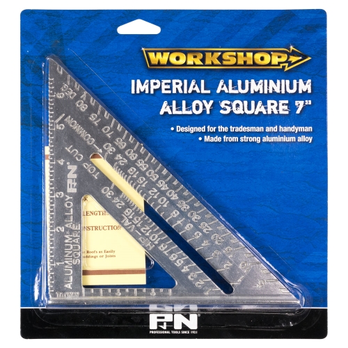 SQUARE RAFTER ALUMINIUM 7IN IMPERIAL P&amp;N WORKSHOP