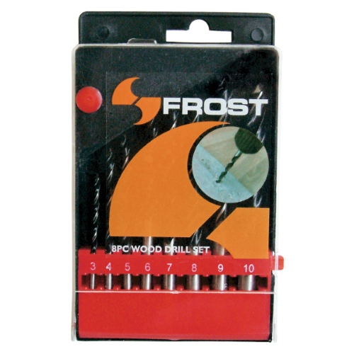 DRILL BRAD POINT SET 3-10MM 8PC FROST