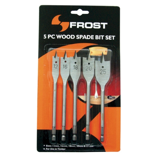 SPADE BIT SET 12-25MM 5PC FROST