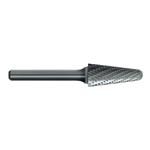 BURR CRB B307 SL600 TAP SHP RAD-END DBLCUT 15.9X33.3 6MM SHK