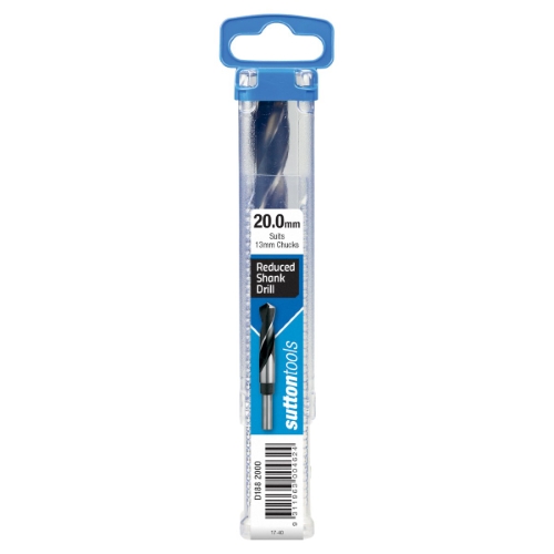 DRILL D188 20.0MM REDUCED SHANK 12.5MM HSS BLU