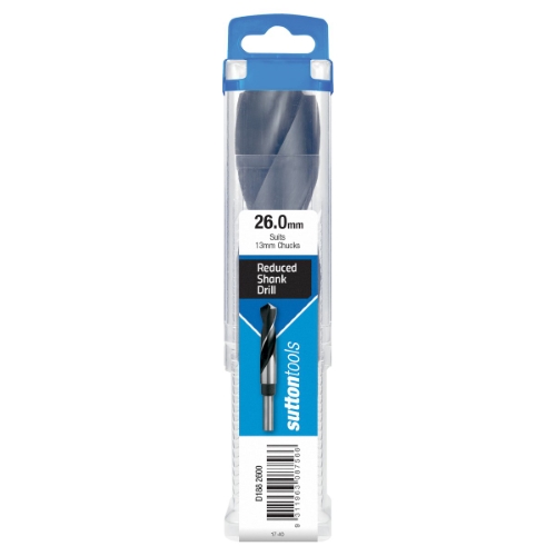 DRILL D188 26.0MM REDUCED SHANK 12.5MM HSS BLU