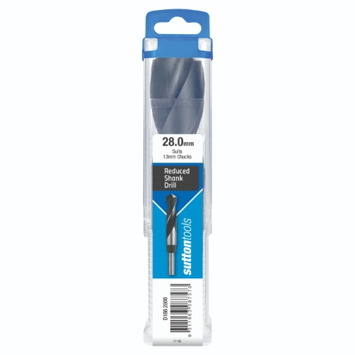 DRILL D188 28.0MM REDUCED SHANK 12.5MM HSS BLU