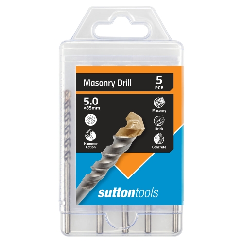 MASONRY DRILL BULK STD FIX D650 5PCE 5.0X85MM