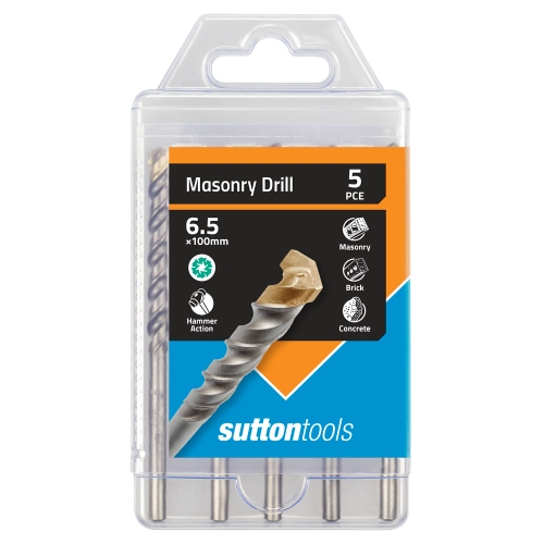 MASONRY DRILL BULK STD FIX D650 5PCE 6.5X100MM