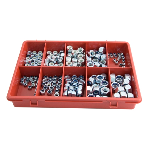 ASSORTMENT SELF LOCK NUTS 180PC