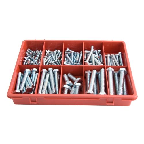 ASSORTMENT HEXAGON BOLTS 145 PIECE