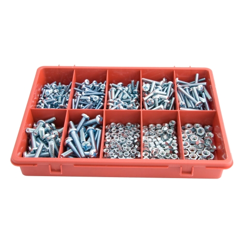 ASSORTMENT MACHINE SCREWS 575 PIECE