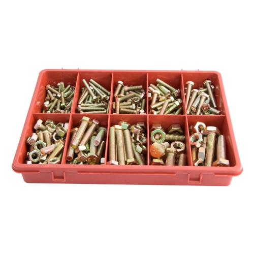 ASSORTMENT BOLTS &amp; NUTS 290 PIECE