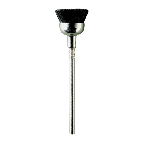 CUP BRUSH BLACK BRISTLE 12MM PG MINI