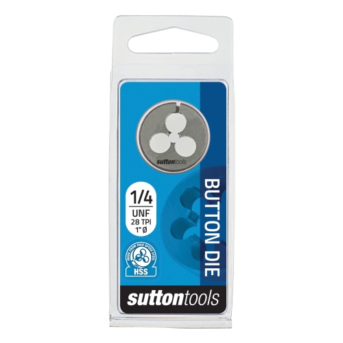 BUTTON DIE M564 1&quot; OD 1/4 X 28 NF HIGH SPEED STEEL