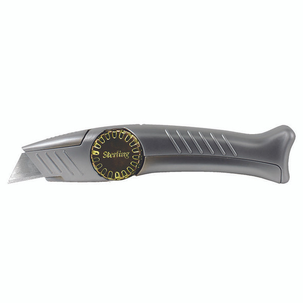 STERLING SHARK SILVER FIXED KNIFE