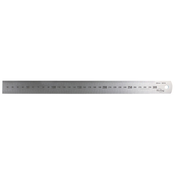 STERLING 150MM BLANK BACK METRIC S/S RULER