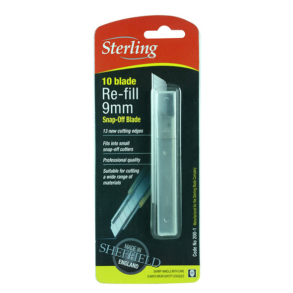 STERLING 9MM SNAP BLADE CARD 10