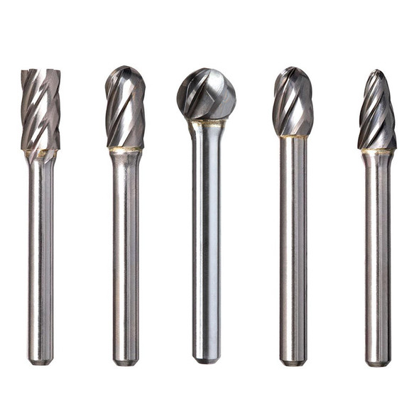 ALPHA 5 PIECE TUNGSTEN CARBIDE BURRSET - ALUMINIUM