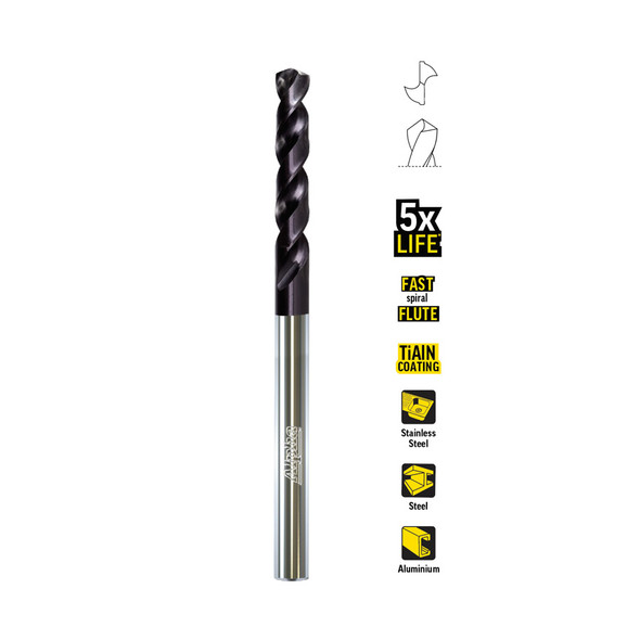 ALPHA JOBBER DRILL CARDED 10.5MM - STAINLESS PLUS