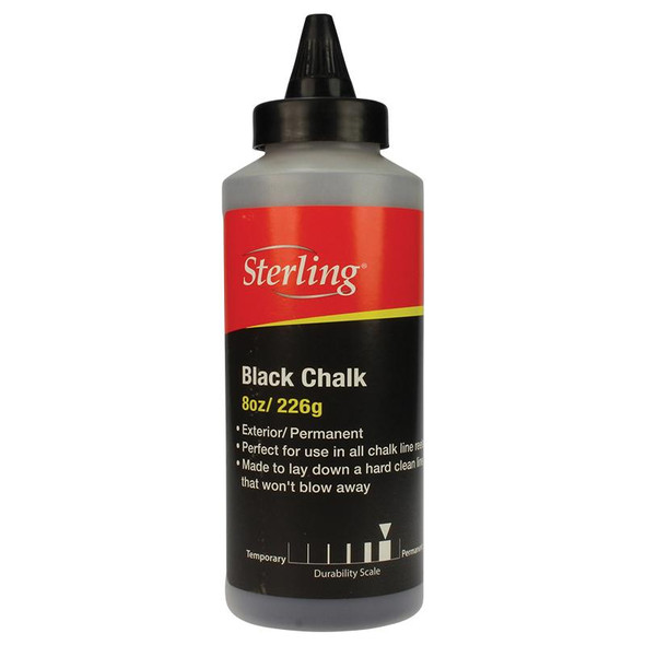 BLACK CHALK REFILL 266G EXTERIOR PERMANENT