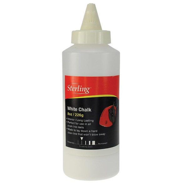 WHITE CHALK REFILL: WHITE 226G INTERIOR LONG LASTING