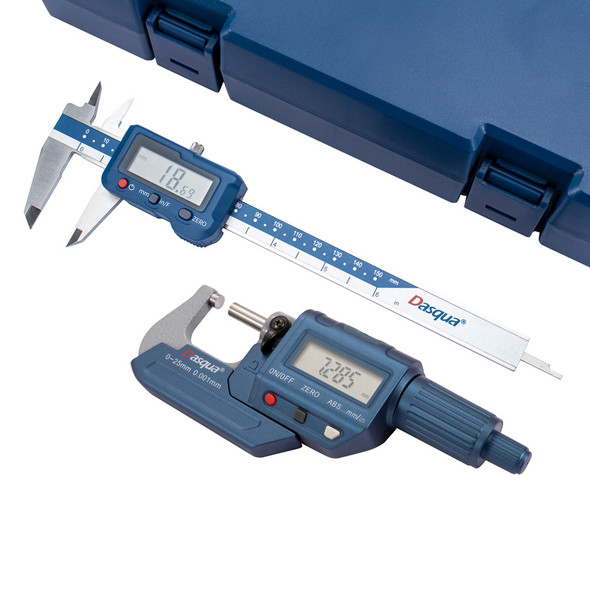 DASQUA 2 PIECE MEASURING SET - DIGITAL CALIPER + DIGITAL MICROMETER