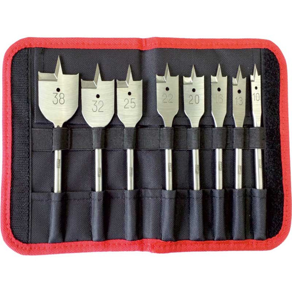 DART 8 PIECE SPADE BIT SET (10,12,16,18,20,25,32,38MM)