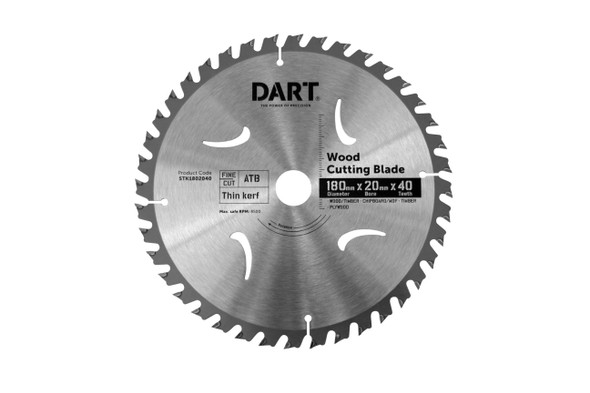 DART TIMBER BLADE 180MM 40T 20MM BORE