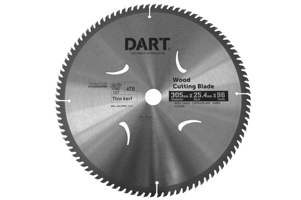 DART TIMBER BLADE 305MM 96T 25.4MM BORE