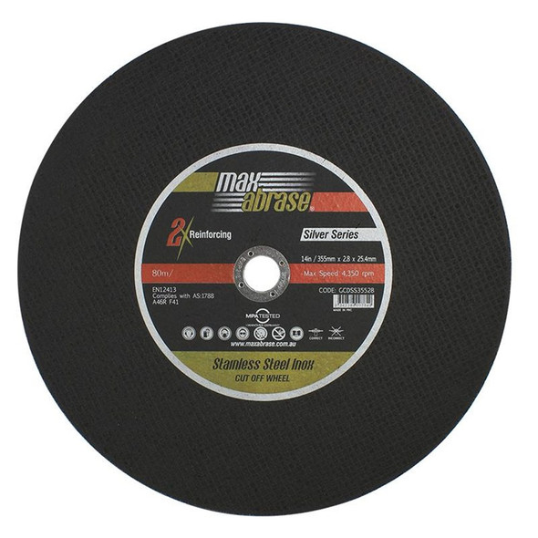 MAXABRASE 400 X 4.0MM CUTTING DISC STAINLESS SILVER SERIES