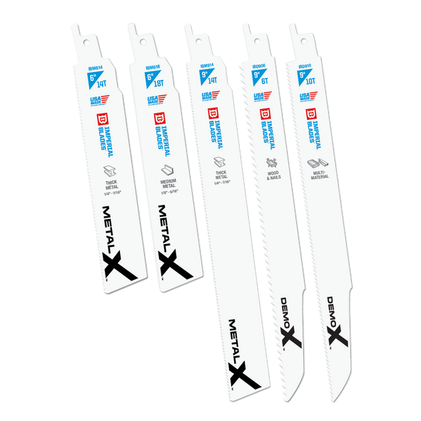 IMPERIAL USA RECIP BLADE DEMOLITION MULTI PACK 5