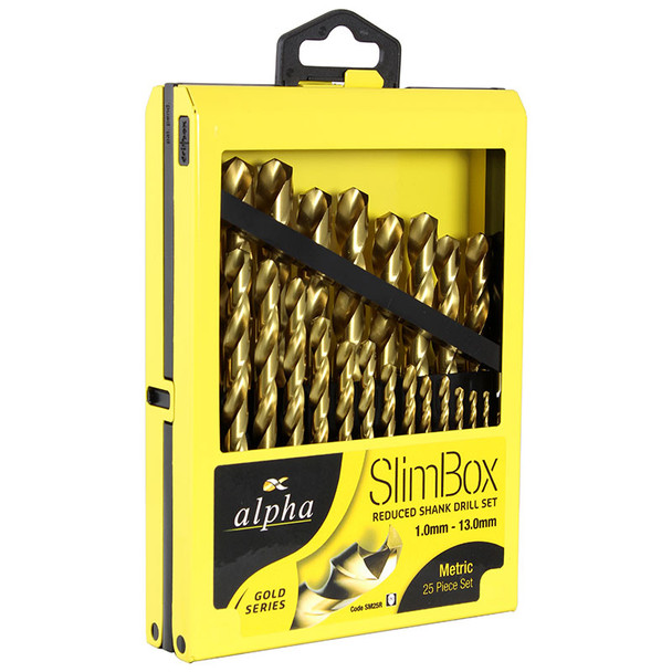 ALPHA DRILL SET SLIM BOX METRIC 1-13MM