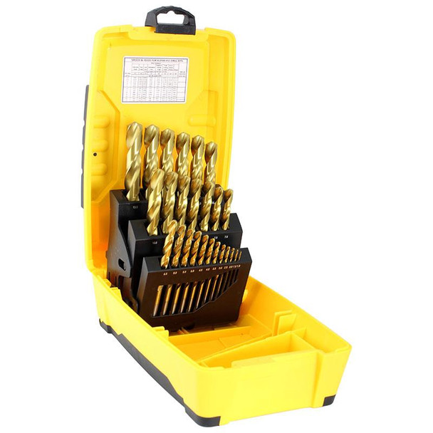 ALPHA DRILL SET TUFF BOX GOLD SERIES 1-13MM