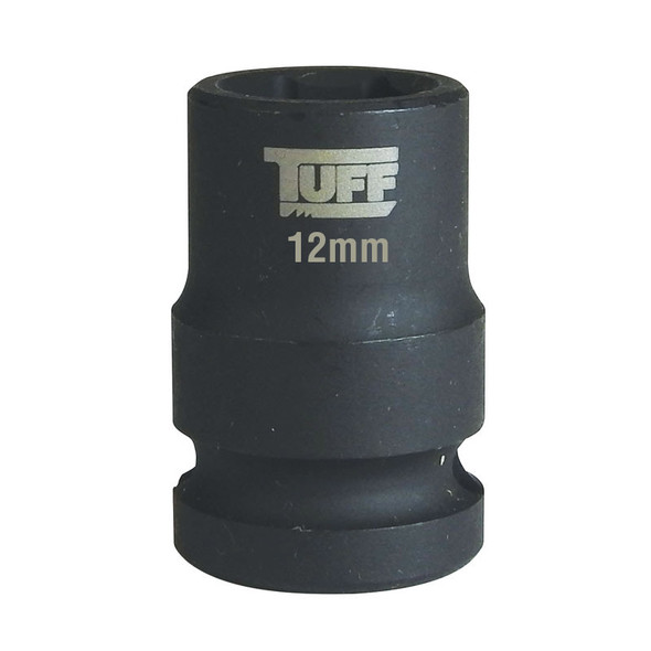 TUFF 12MM IMPACT SOCKET SHORT 1/2