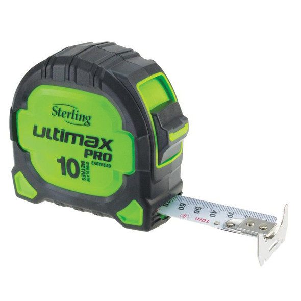 STERLING ULTIMAX PRO TAPE MEASURE 10M X 27MM - MAGNETIC EASYREAD