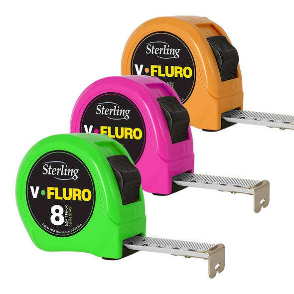 STERLING 8M X 25MM V-FORCE FLURO TAPE