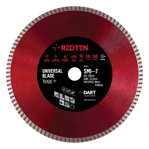 DART RED TEN SMI-7 TRADE UNIVERSAL DIAMOND BLADE 115DMM X 22B