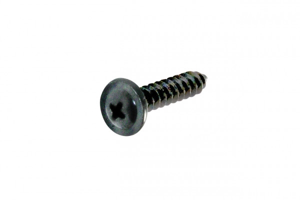 SCREW STS BUTTON HD PHIL BLACK ZINC 10 GA X 1/2 (12MM)
